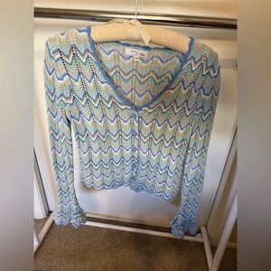 Derek Lam Chevron Knit Sweater multicolored - Size XS